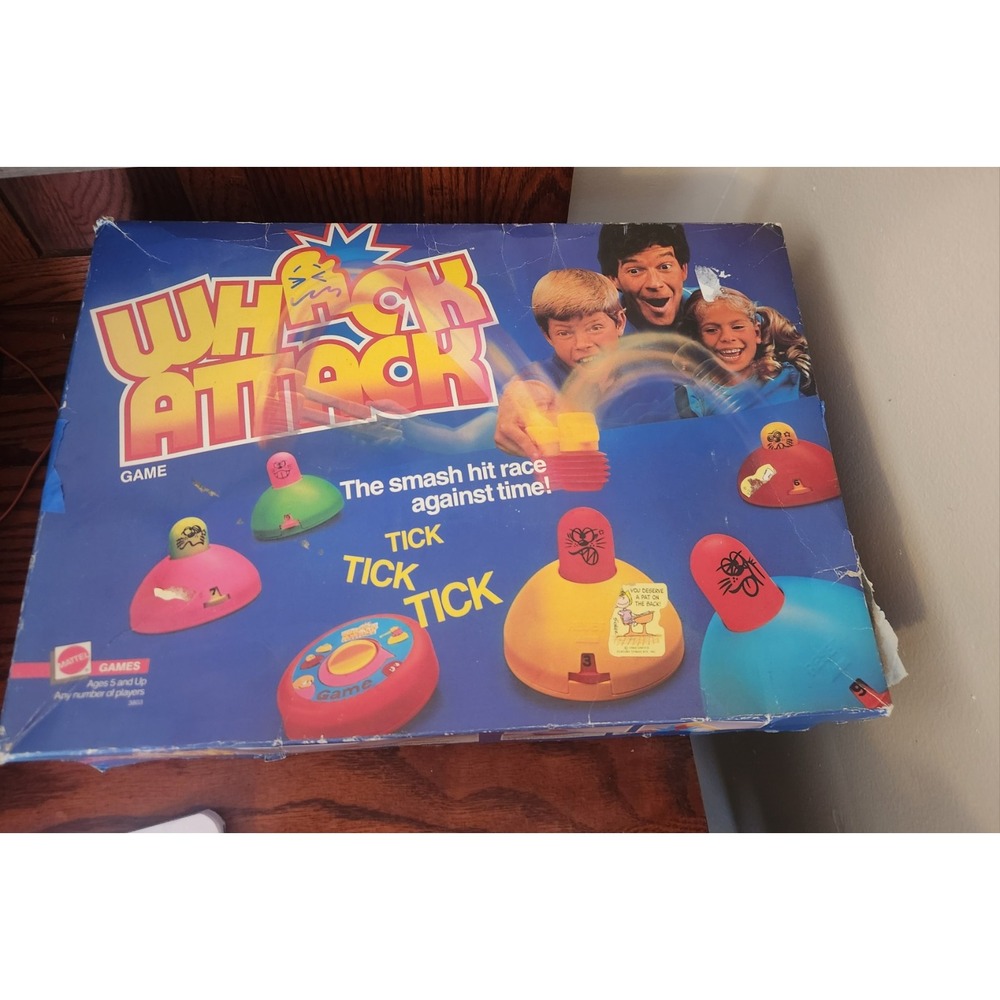 Vintage 1986 Whack Attack Game Mattel #3803 COMPLETE Tested‎ Working